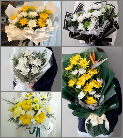 山西忻州原平市中阳乡白事花束代送